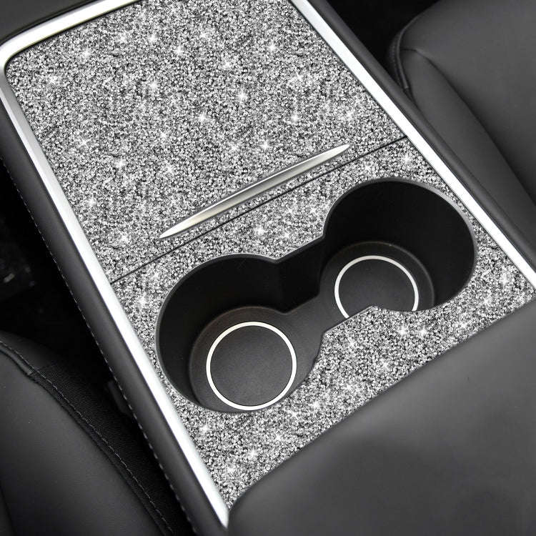 For Tesla Model 3 Car Center Control Panel Diamond Sticker,Left and Right Drive Universal