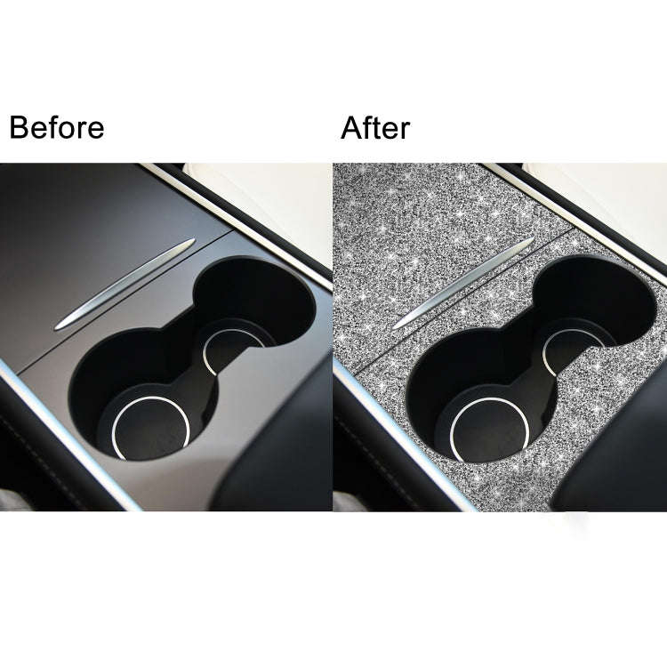 For Tesla Model 3 Car Center Control Panel Diamond Sticker,Left and Right Drive Universal