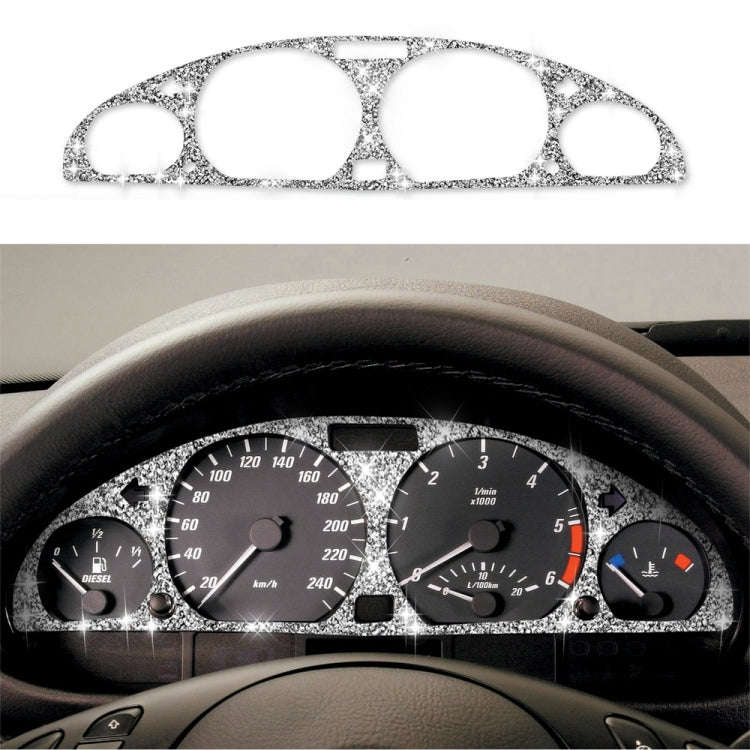 For BMW Series 3 E46 1998-2005 Car Speed Dashboard Diamond Decoration Sticker, Left and Right Drive