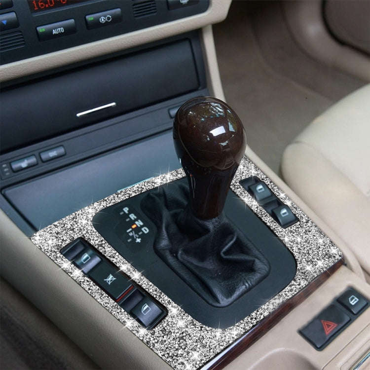 For BMW Series 3 E46 1998-2005 Car Center Control Panel Diamond Decoration Sticker, Left Drive