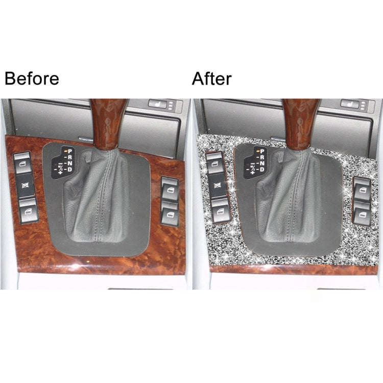 For BMW Series 3 E46 1998-2005 Car Center Control Panel Diamond Decoration Sticker, Left Drive