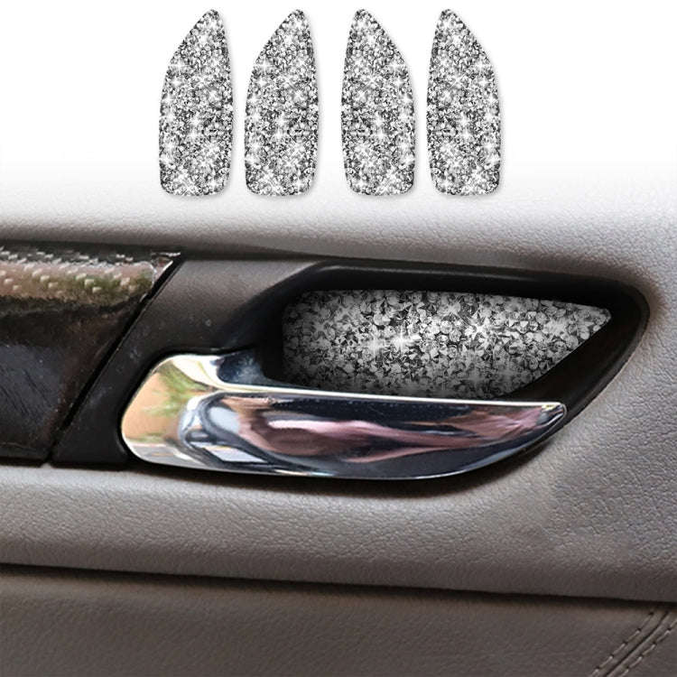For BMW Series 3 E46 1998-2005 Car Door Bowl Diamond Decoration Sticker, Left and Right Drive