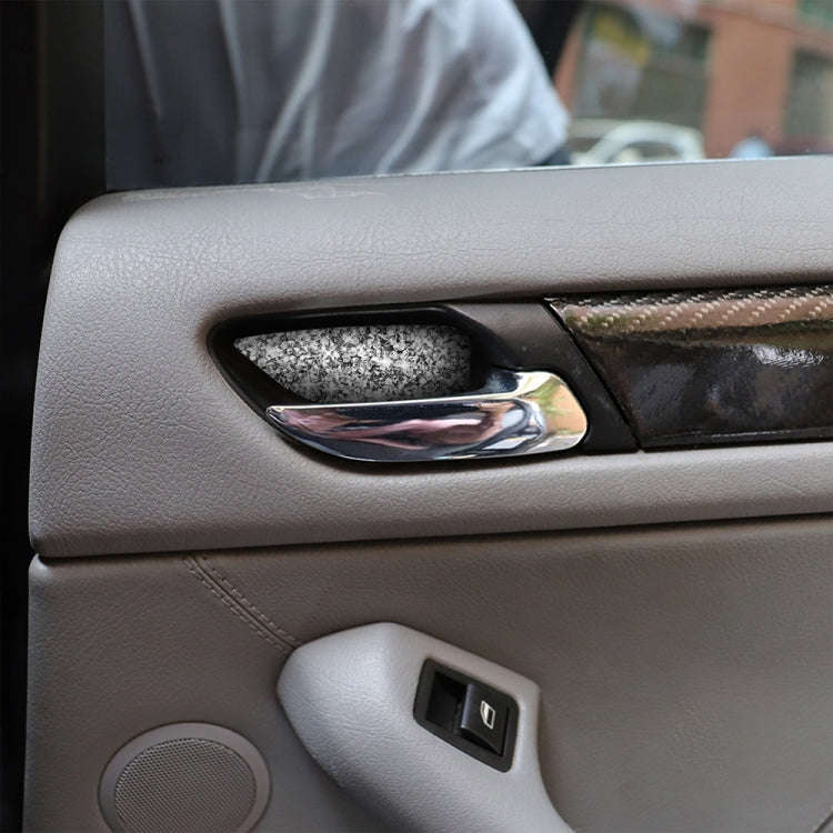 For BMW Series 3 E46 1998-2005 Car Door Bowl Diamond Decoration Sticker, Left and Right Drive