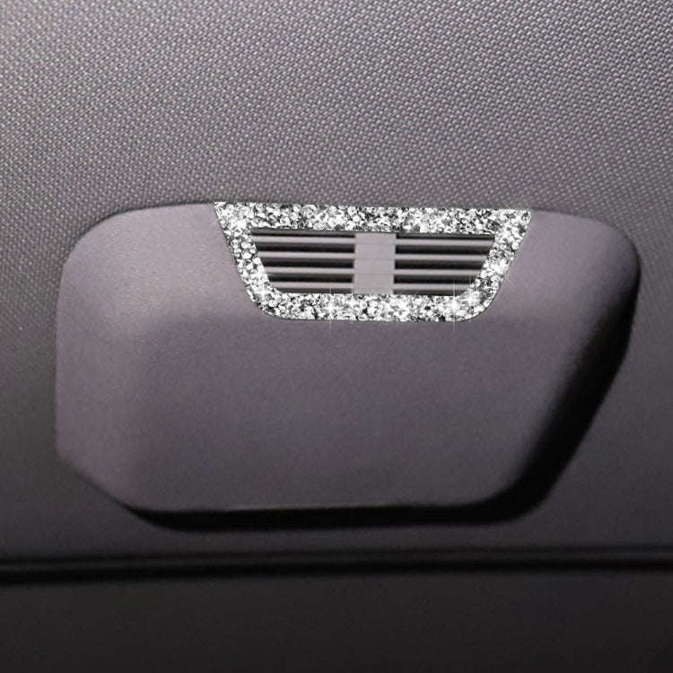 For BMW Series 3 E46 1998-2005 Car Rear Seat Roof Air Outlet Diamond Decoration Sticker, Left and...
