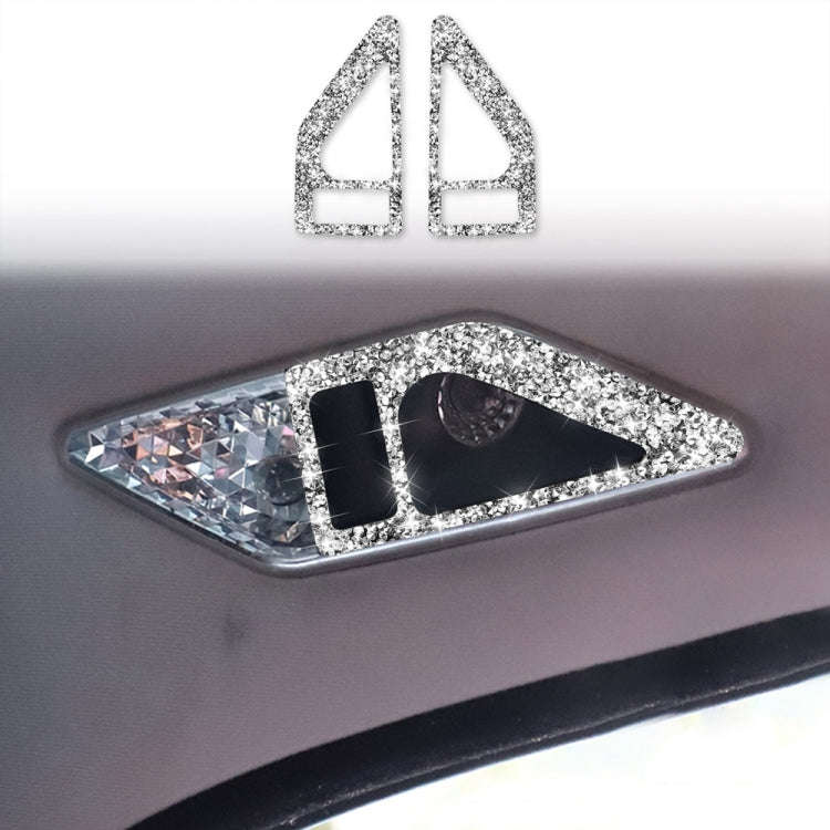 For BMW Series 3 E46 1998-2005 Car Rear Seat Reading Light Diamond Decoration Sticker, Left and R...