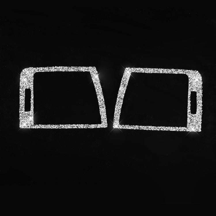 For BMW Series 3 E46 1998-2005 Car Left Right Air Outlet Diamond Decoration Sticker, Left and Rig...