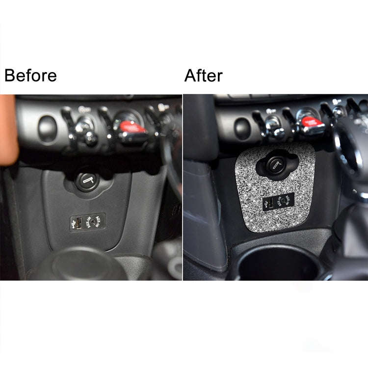 For BMW Mini Cooper F56 Car F Chassis Cigarette Lighter Cover Diamond Decoration Sticker