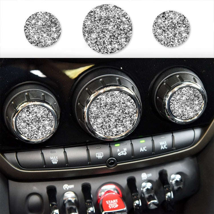 For BMW Mini F55 / F56 Car Multimedia Knob Diamond Decoration Sticker