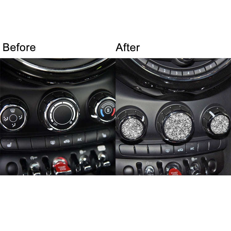 For BMW Mini F55 / F56 Car Multimedia Knob Diamond Decoration Sticker