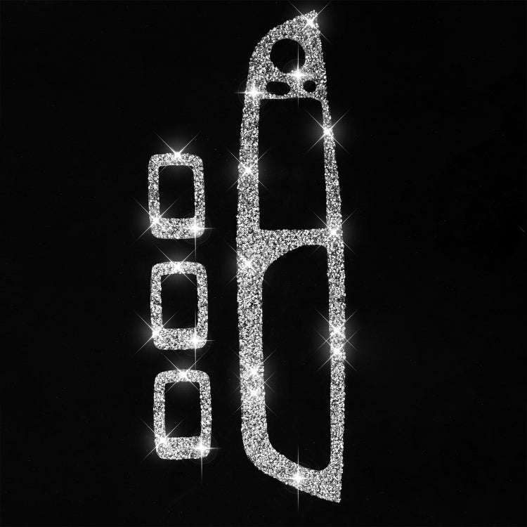 For BMW X5 E70 2008-2013 / X6 E71 2009-2014 Car Window Lift Panel Diamond Decoration Sticker, Hig...