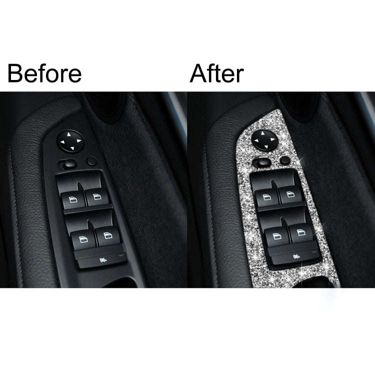 For BMW X5 E70 2008-2013 / X6 E71 2009-2014 Car Window Lift Panel Diamond Decoration Sticker, Hig...