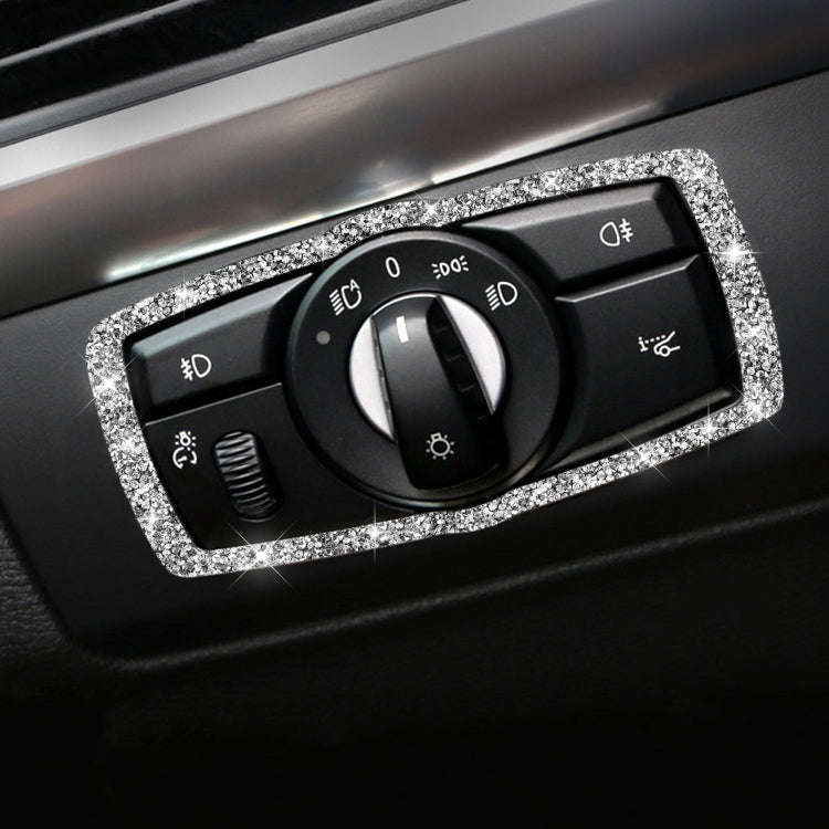 For BMW X5 E70 / X6 E71 2008-2013 Car Headlight Switch Frame Diamond Decoration Sticker, Left and...