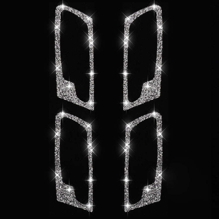 For BMW X5 E70 / X6 E71 2008-2014 Car Door Inner Handle Frame Diamond Decoration Sticker, Left an...