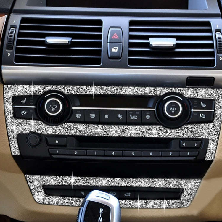 For BMW X5 E70 2008-2013 / X6 E71 2009-2014 Car Air Conditioner Set Diamond Decoration Sticker, L...