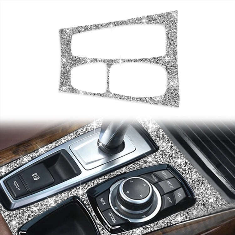 For BMW X5 E70 2008-2013 / X6 E71 2009-2014 Car Gear Panel Diamond Decoration Sticker, High Confi...