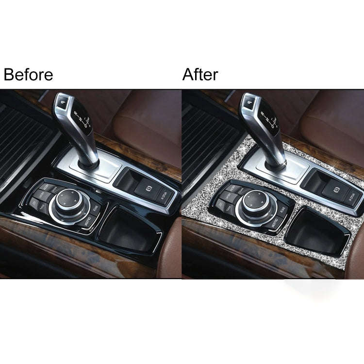For BMW X5 E70 2008-2013 / X6 E71 2009-2014 Car Gear Panel Diamond Decoration Sticker, High Confi...