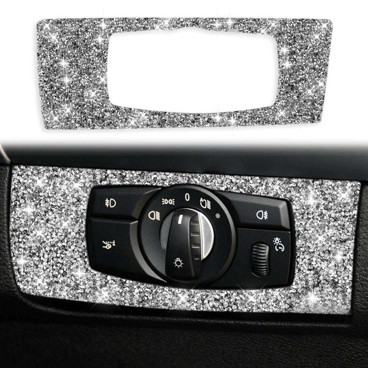 For BMW X5 E70 / X6 E71 2008-2013 Car Headlight Panel Diamond Decoration Sticker, Right Drive