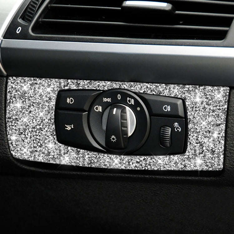 For BMW X5 E70 / X6 E71 2008-2013 Car Headlight Panel Diamond Decoration Sticker, Right Drive