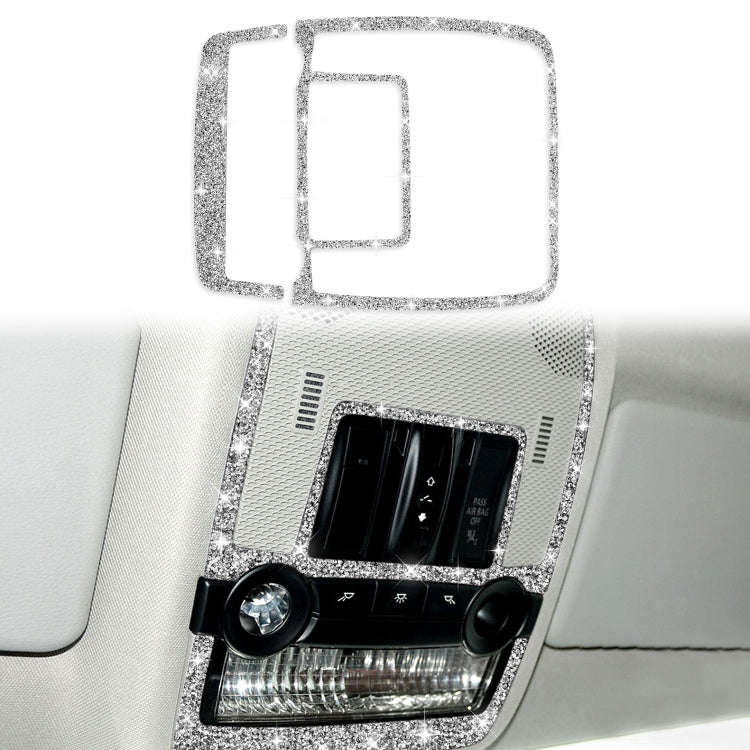 For BMW X5 E70 / X6 E71 2008-2013 2pcs Car Reading Light Diamond Decoration Sticker, Left and Rig...