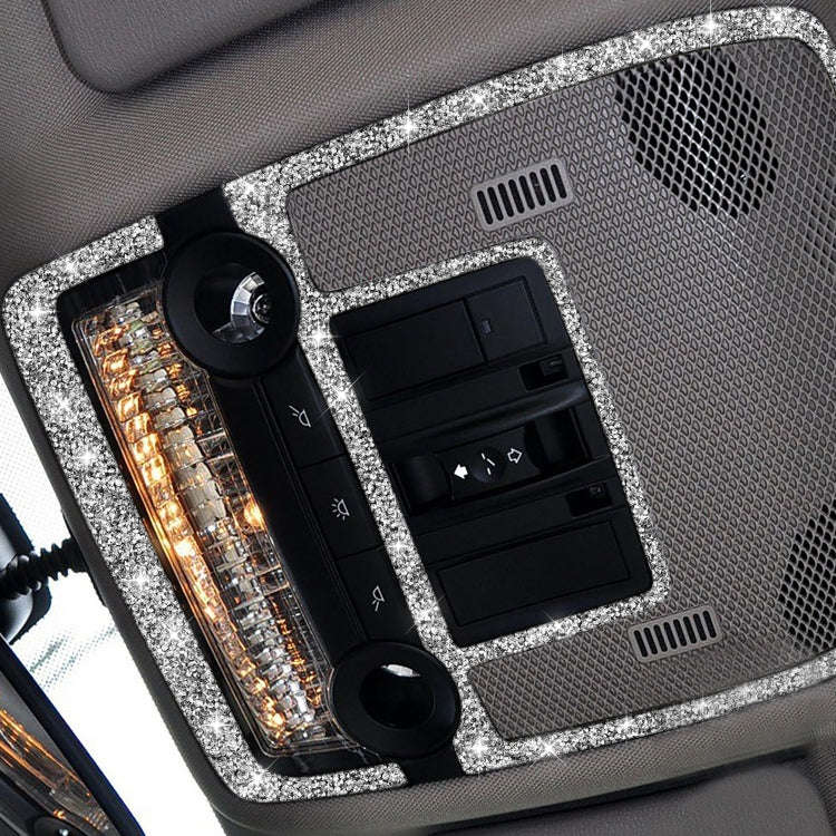 For BMW X5 E70 / X6 E71 2008-2013 2pcs Car Reading Light Diamond Decoration Sticker, Left and Rig...