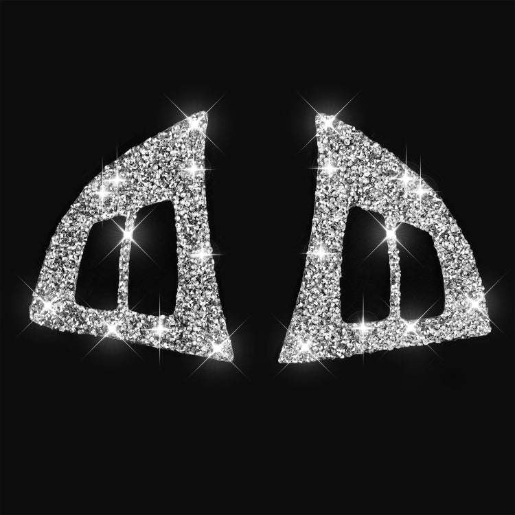 For BMW X5 E70 2008-2013 2pcs Car Steering Wheel Buttons Diamond Decoration Sticker, Left and Rig...