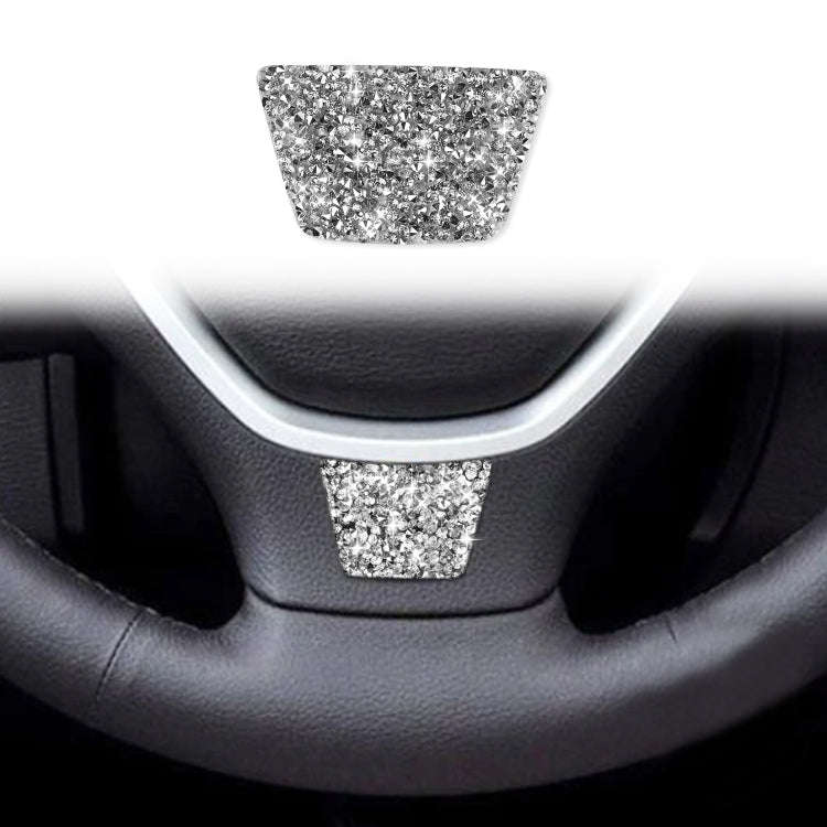 For BMW X5 E70 / X6 E71 2008-2013 Car Steering Wheel Diamond Decoration Sticker, Left and Right D...