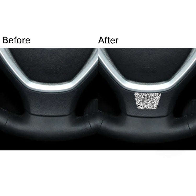 For BMW X5 E70 / X6 E71 2008-2013 Car Steering Wheel Diamond Decoration Sticker, Left and Right D...