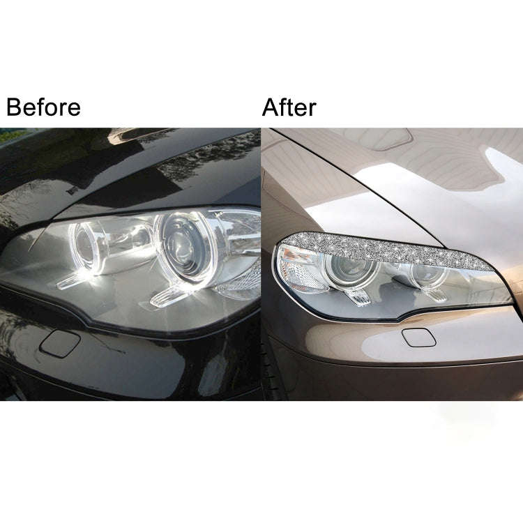 For BMW X5 E70 2010-2012 Car Light Eyebrow Diamond Decoration Sticker, Left and Right Drive