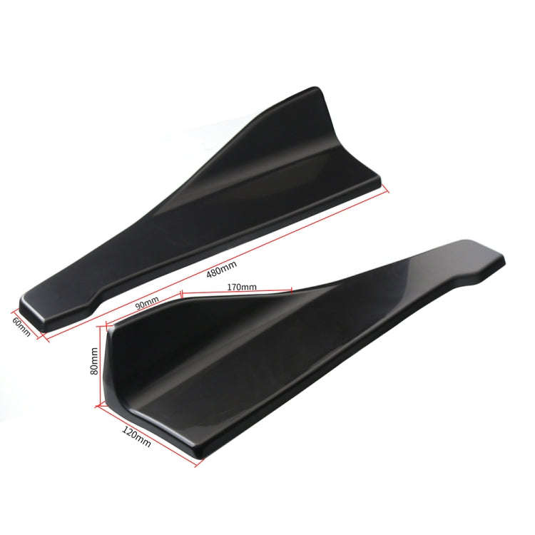 Car Universal Rear Corner Protection Plate Car Modified 48cm Rear Shovel(Black)