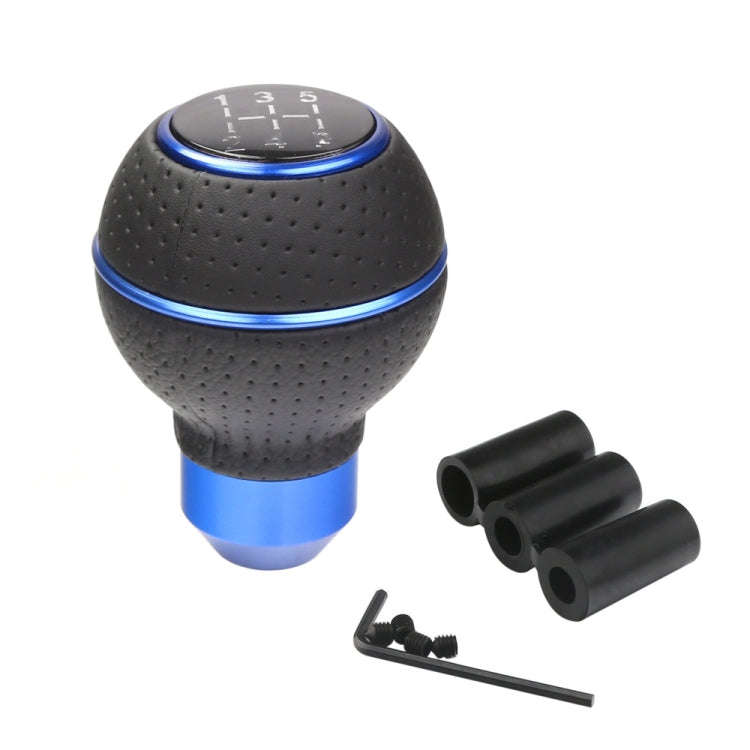 Universal Car Manual Gear Shift Lever 5-speed Shifter Knob(Blue)