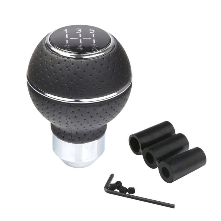 Universal Car Manual Gear Shift Lever 5-speed Shifter Knob(Silver)