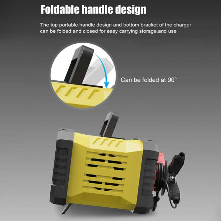 FOXSUR 12V / 24V 10A Portable Motorcycle Car Smart Battery Charger(EU Plug)