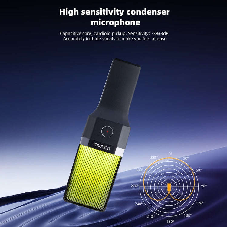 Yanmai X1R E-Sports Gaming Desktop Microphone with RGB Light & Blowout Net