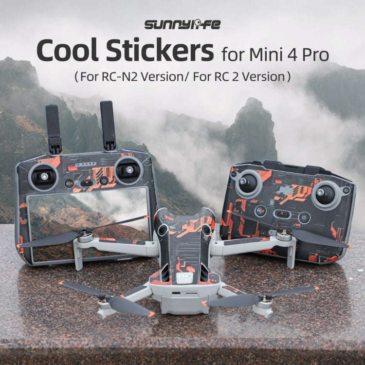 For DJI Mini 4 Pro / RC 2 Drone Body Remote Control Protective Sticker(Green Hat Man)