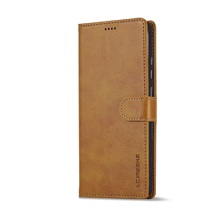 For Honor X8b LC.IMEEKE Calf Texture Leather Phone Case(Brown)