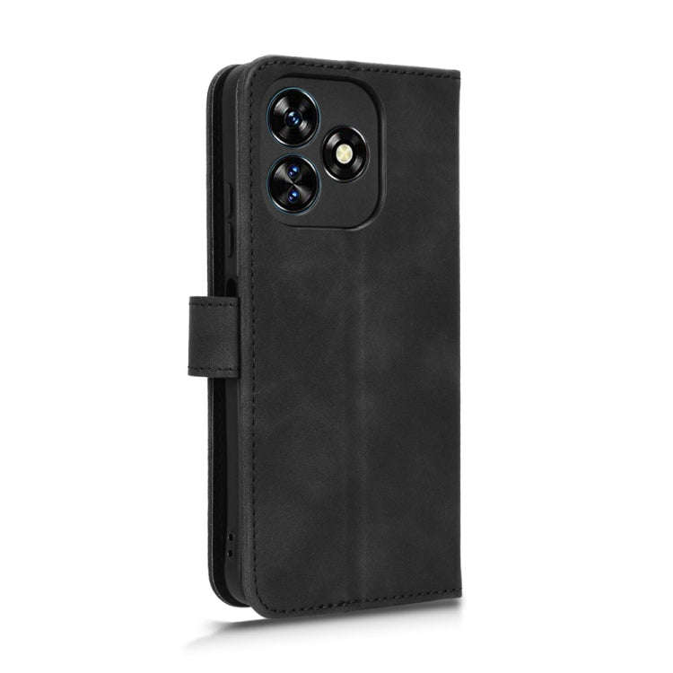For Oukitel C51 Skin Feel Magnetic Flip Leather Phone Case(Black)