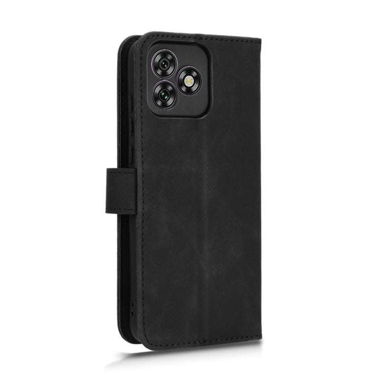 For Oukitel C53 Skin Feel Magnetic Flip Leather Phone Case(Black)