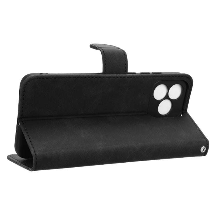 For Oukitel C53 Skin Feel Magnetic Flip Leather Phone Case(Black)