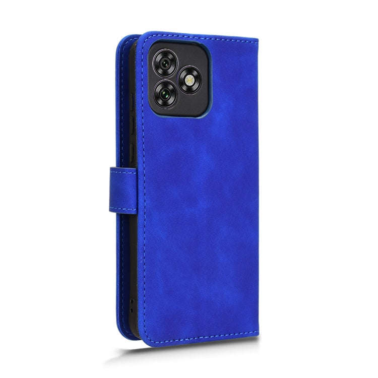 For Oukitel C53 Skin Feel Magnetic Flip Leather Phone Case(Blue)