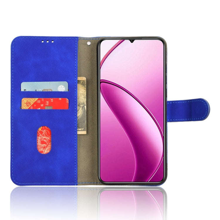 For Oukitel C53 Skin Feel Magnetic Flip Leather Phone Case(Blue)