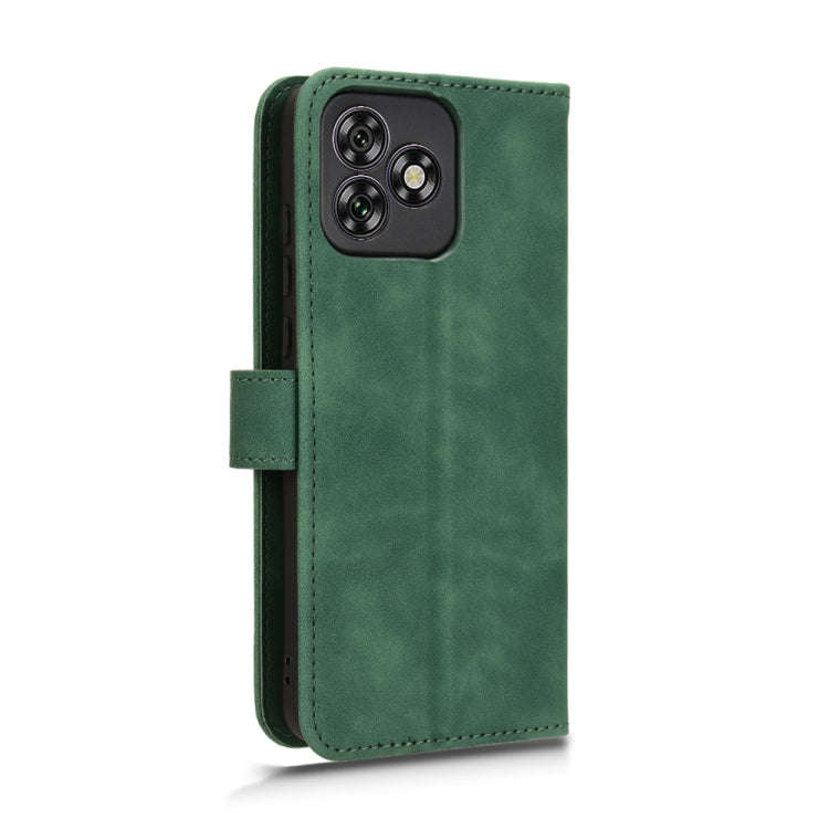 For Oukitel C53 Skin Feel Magnetic Flip Leather Phone Case(Green)