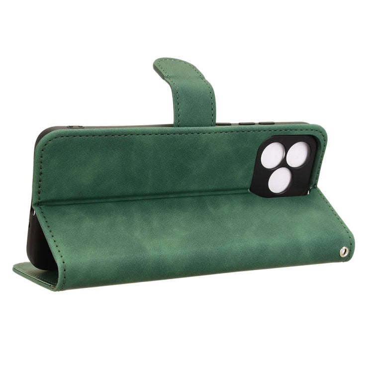 For Oukitel C53 Skin Feel Magnetic Flip Leather Phone Case(Green)