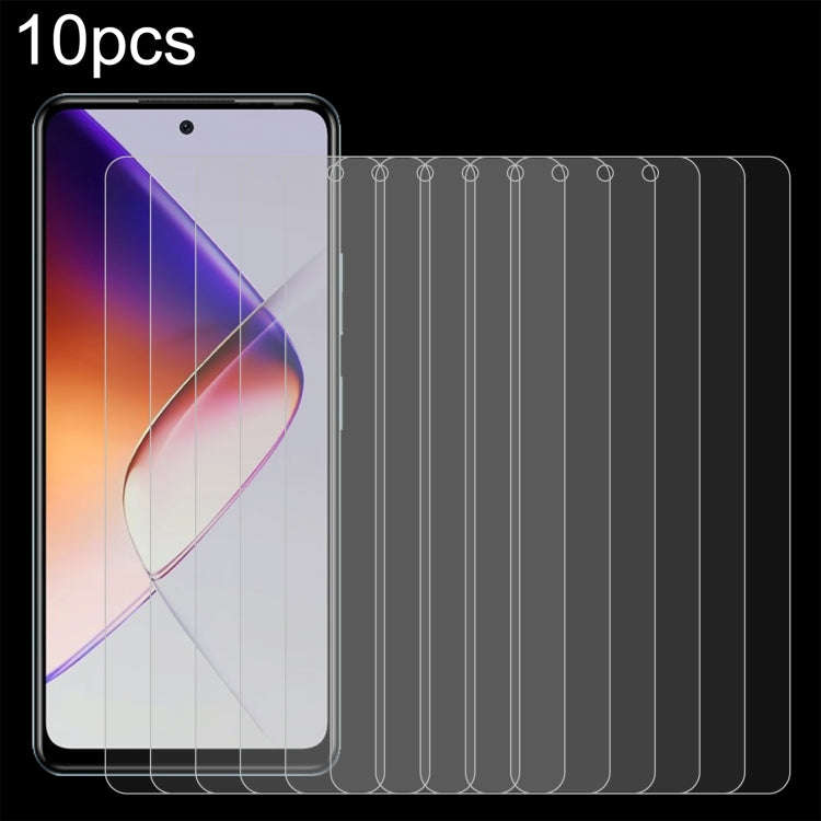 For Infinix Note 40X 5G 10pcs 0.26mm 9H 2.5D Tempered Glass Film