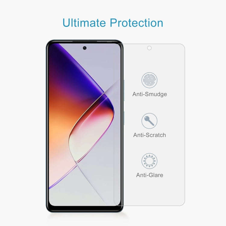 For Infinix Note 40X 5G 10pcs 0.26mm 9H 2.5D Tempered Glass Film