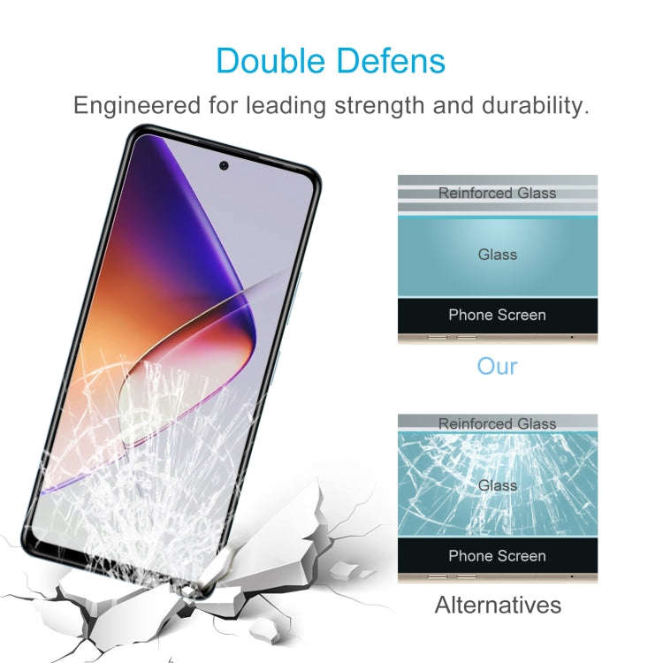 For Infinix Note 40X 5G 10pcs 0.26mm 9H 2.5D Tempered Glass Film