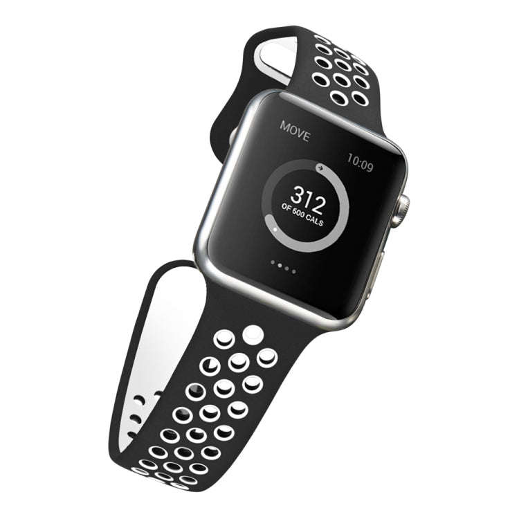 For Apple Watch Series 7 41mm / 6 & SE & 5 & 4 40mm / 3 & 2 & 1 38mm Sport Silicone Watch Band St...