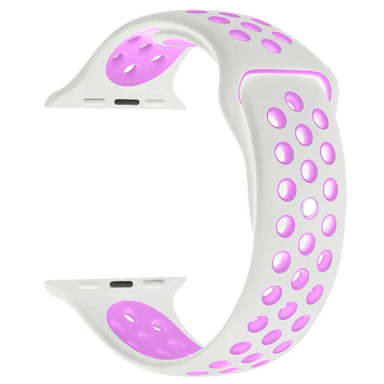 For Apple Watch Series 7 41mm / 6 & SE & 5 & 4 40mm / 3 & 2 & 1 38mm Sport Silicone Watch Band St...