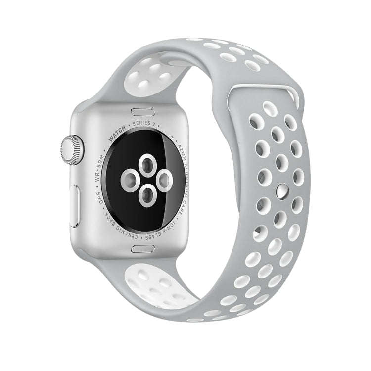 For Apple Watch Series 8&7 41mm / SE 2&6&SE&5&4 40mm / 3&2&1 38mm Sport Silicone Watch Band Stand...
