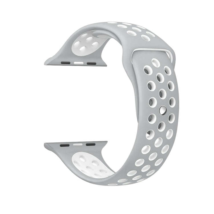 For Apple Watch Series 8&7 41mm / SE 2&6&SE&5&4 40mm / 3&2&1 38mm Sport Silicone Watch Band Stand...