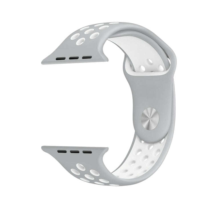 For Apple Watch Series 8&7 41mm / SE 2&6&SE&5&4 40mm / 3&2&1 38mm Sport Silicone Watch Band Stand...